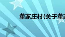 董家庄村(关于董家庄村的简介)