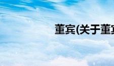 董宾(关于董宾的简介)
