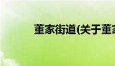 董家街道(关于董家街道的简介)