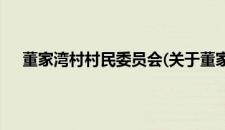 董家湾村村民委员会(关于董家湾村村民委员会的简介)