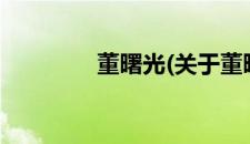 董曙光(关于董曙光的简介)