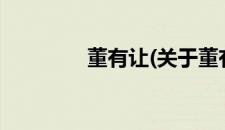 董有让(关于董有让的简介)