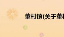 董村镇(关于董村镇的简介)