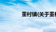 董村镇(关于董村镇的简介)