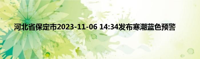 河北省保定市2023