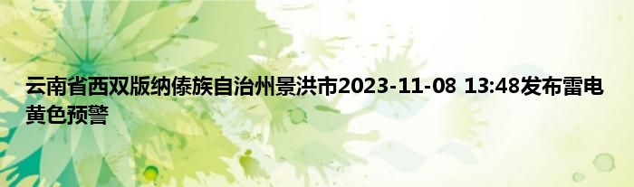 云南省西双版纳傣族自治州景洪市2023