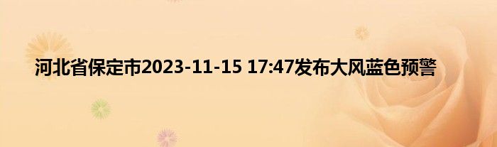 河北省保定市2023