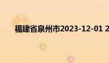 福建省泉州市2023-12-01 21:05发布大风黄色预警